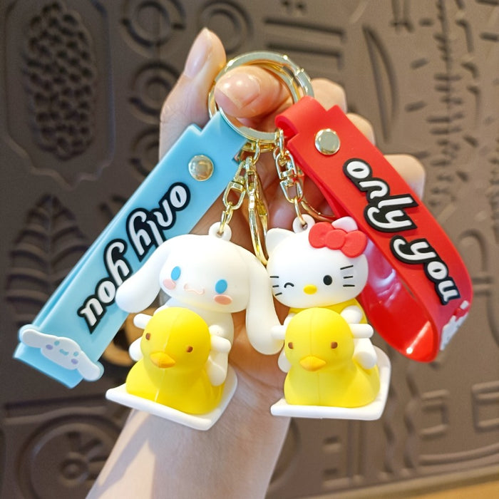 Wholesale Silicone Cartoon Doll Keychain JDC-KC-MingT209