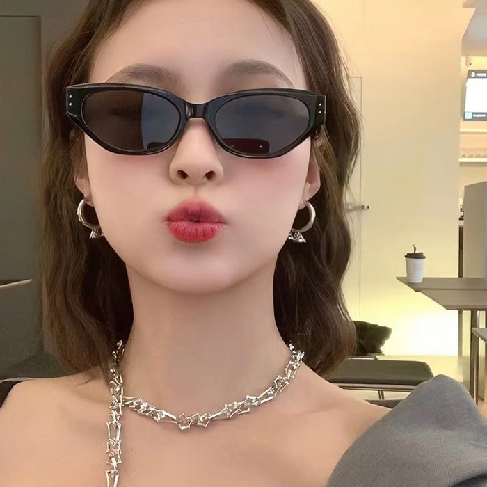 Wholesale Sunglasses, Cat Eyes, Retro Round Frame Sunglasses, Driving Sunscreen, Sunshade Mirrors