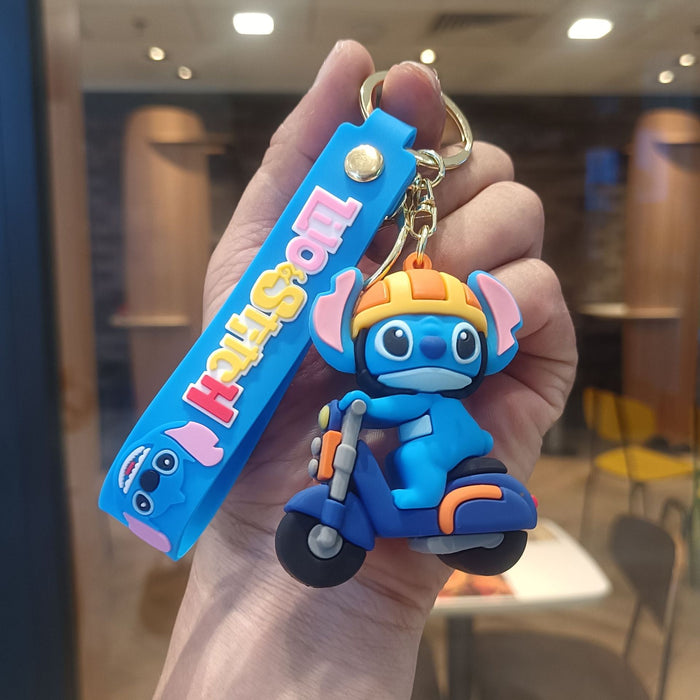 Wholesale Cartoon keychain figurine costume pendant student backpack keychain claw machine small gift