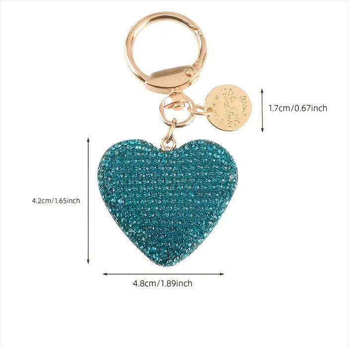 Wholesale Love Car Keychain Creative Diamond Love Earphone Case Bag Pendant Text Metal Tag Bag Accessories