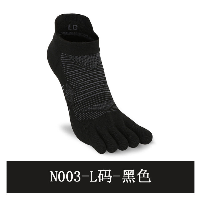 Wholesale breathable sweat-absorbent five-finger socks backrest toe socks short five-toe sports sock