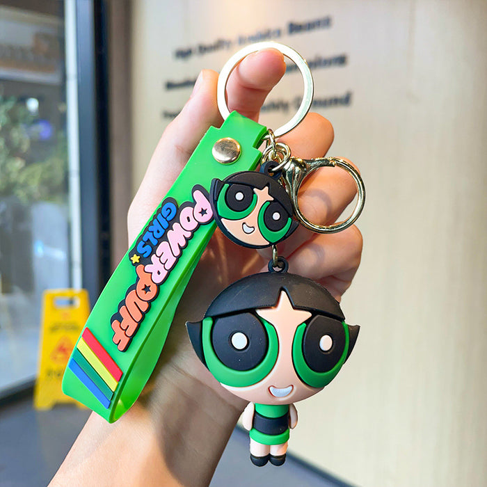 Wholesale Cartoon Three-dimensional Silicone Doll Keychain JDC-KC-MZL004