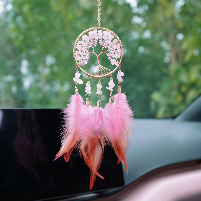 Wholesale Glass Crystal Life Tree Car Hanging Decoration Chic Fashion Accessory MOQ≥2