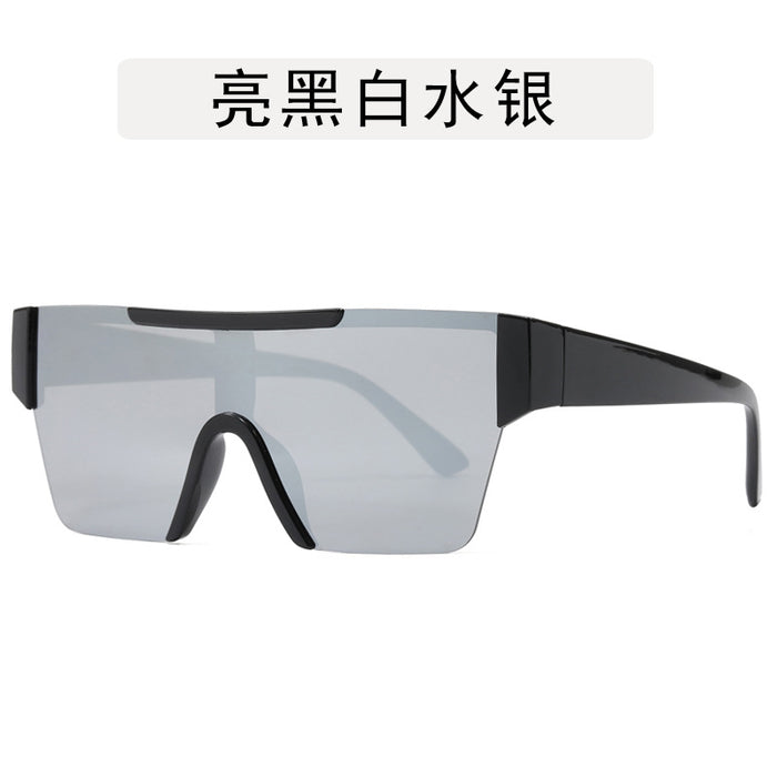 Wholesale Fashion cycling sunglasses, outdoor windproof large frame glasses, street photography, high-end sun shading sunglasses