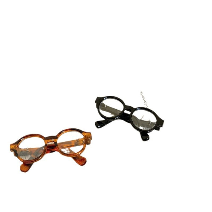 Wholesale Mini glasses versatile sweatshirt necklace women's simple accessories autumn and winter halterneck decorative sweater chain