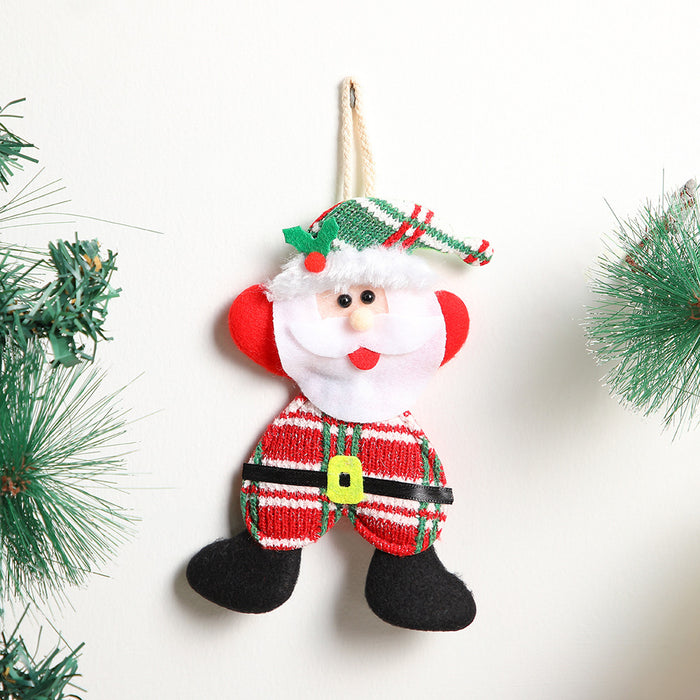 Wholesale Fabric  pendant holiday scene layout Christmas tree pendant Christmas decorations ornaments