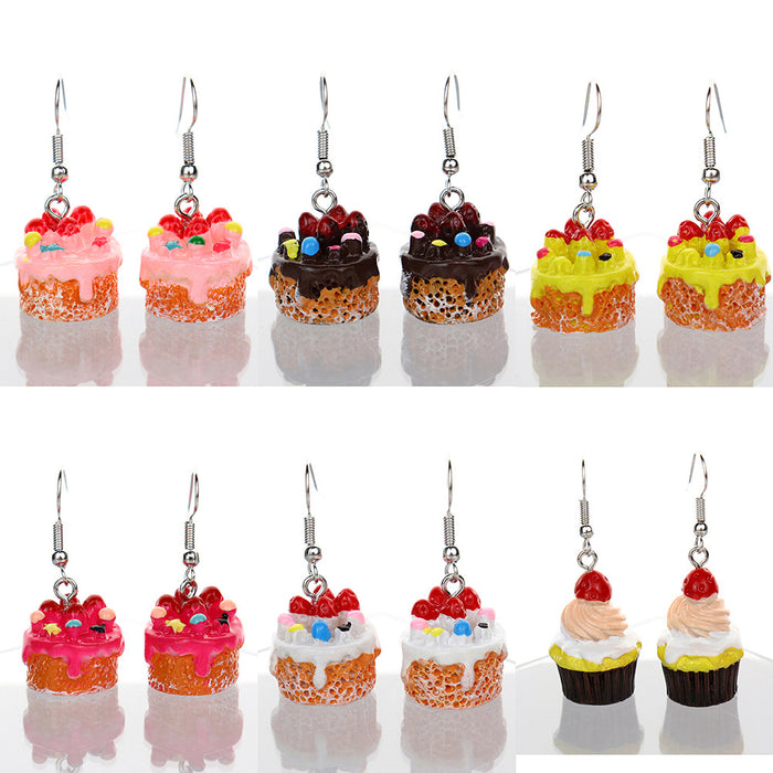 Wholesale Simulation Three-dimensional Jam Earrings JDC-ES-NiQing066