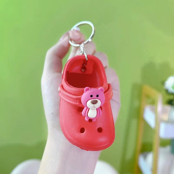 Wholesale of Mini Hole Shoes PVC Keychains (S) JDC-KC-LuoYan001