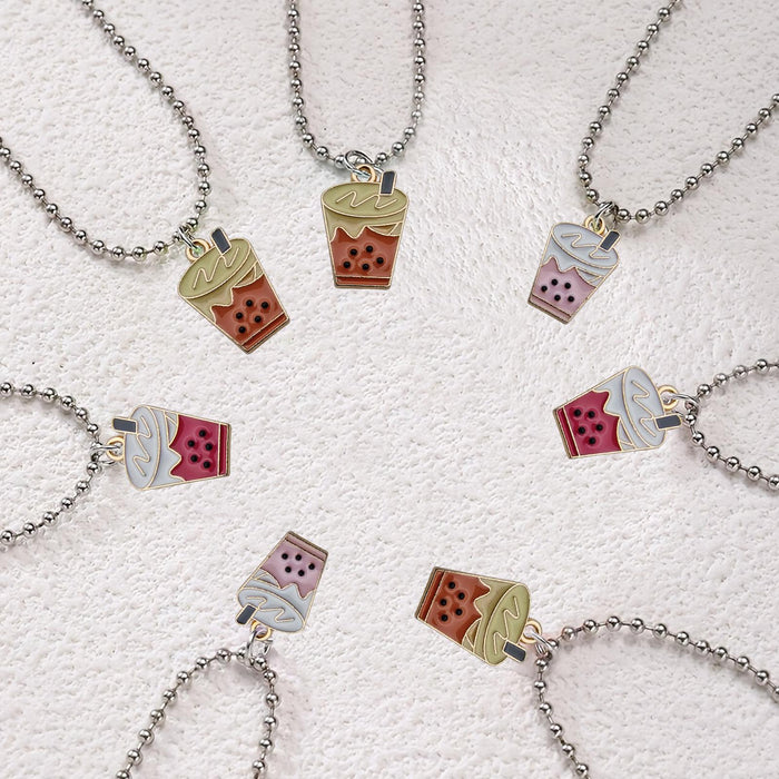 Wholesale Cartoon New Small Round Bead Necklace Accessories Simple and Fashionable