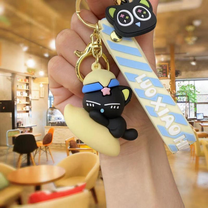 Wholesale Silicone Cartoon Doll Keychain JDC-KC-MingT203