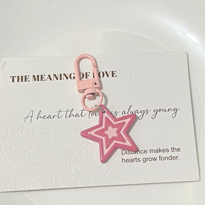 Wholesale Five-pointed star keychain star pendant