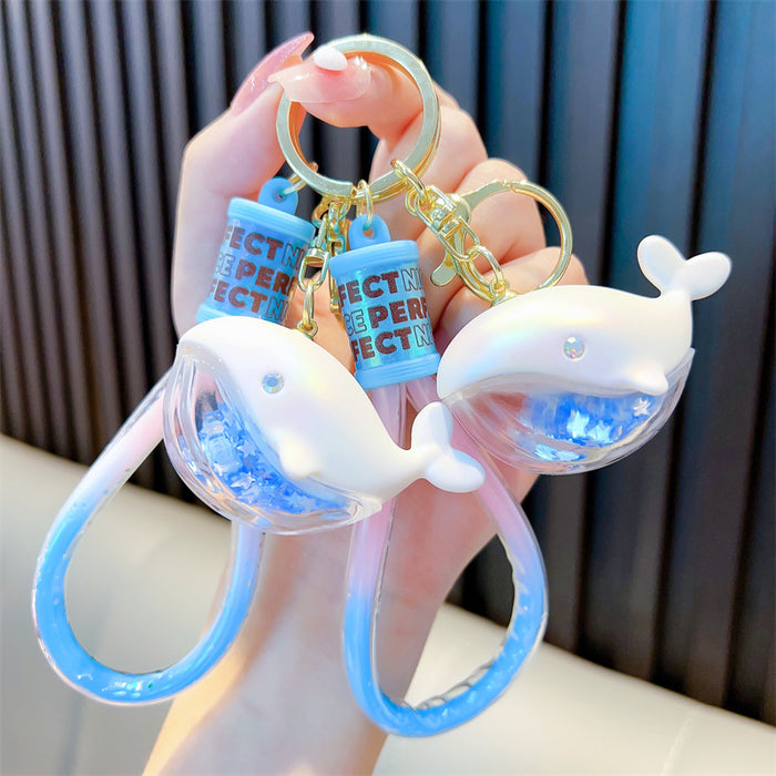 Wholesale Cute Dolphin Dolphin Creative Whale Keychain Cartoon Women Bag Pendant Couple Small Gift