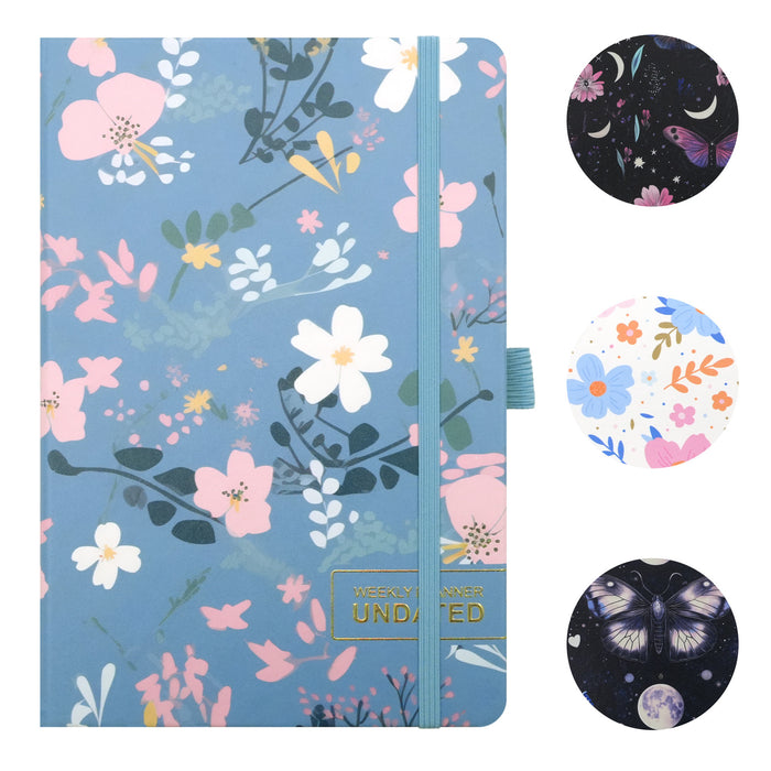 Wholesale Cute A5 Spring Flowers Imitation Leather Notebook with Horizontal Lines