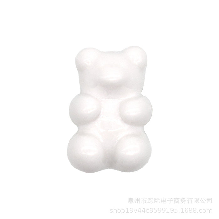 Wholesale Creative Transparent Acrylic Light Color Transparent Bear DIY Shoes Flower Shoes Buckle Accessories Accessories