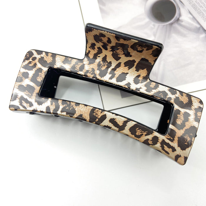Wholesale Printed hair clip elegant leopard print claw clip