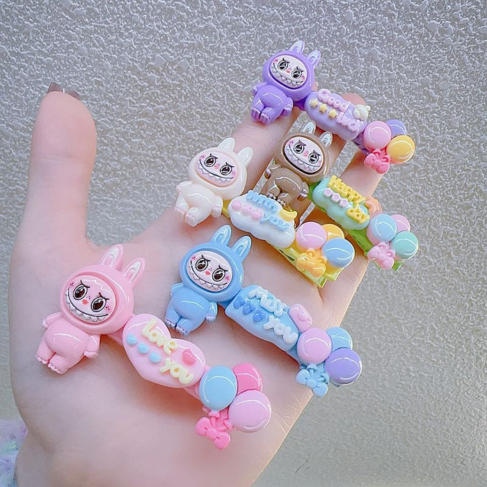 Wholesale Cartoon Cloth Towel Ring Rubber Ring Hairpin BB Clip Hair Accessories