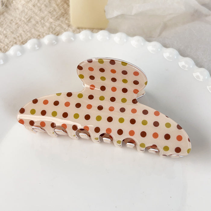 Wholesale PVC Plaid Claw Hair Clip - Retro Fashion Accessory
