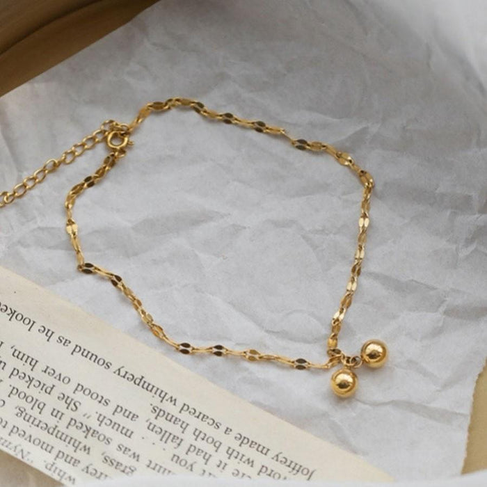 Wholesale Non-fading anklet,  trendy summer titanium steel anklet