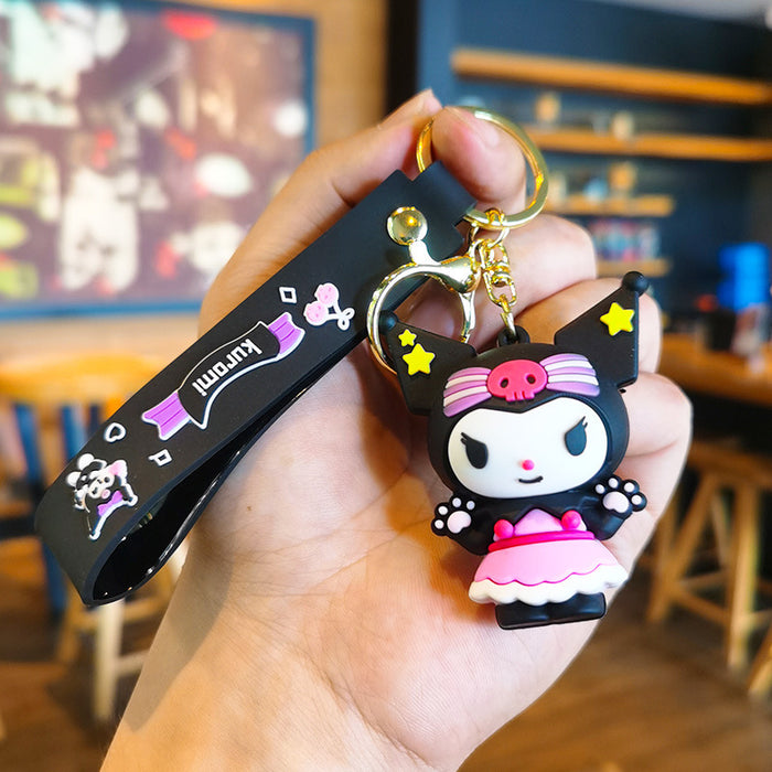 Wholesale Cartoon Silicone Doll Keychain JDC-KC-Tingm298