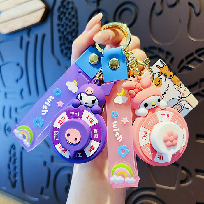 Wholesale Cartoon Cute Spinning PVC Keychains JDC-KC-Hangl007