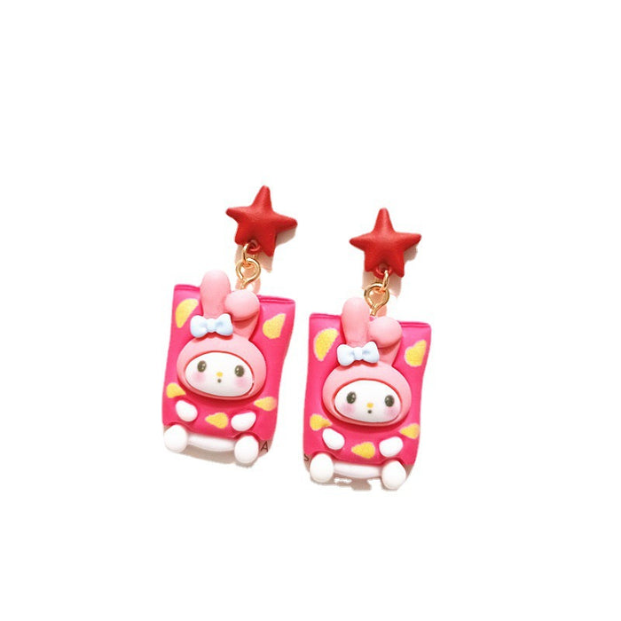 Wholesale Cute Cartoon Resin Earrings JDC-ES-Xiaox007