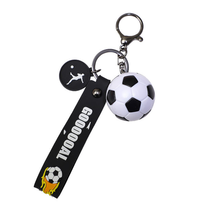 Wholesale Cartoon Doll Football Silicone Keychain JDC-KC-Benxin037