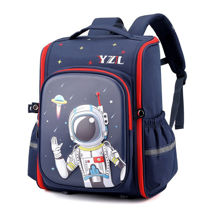 Wholesale Oxford Cloth Lightweight Burden-reducing Spine-protecting Large-capacity Children's Backpack JDC-BP-YuanDuo093