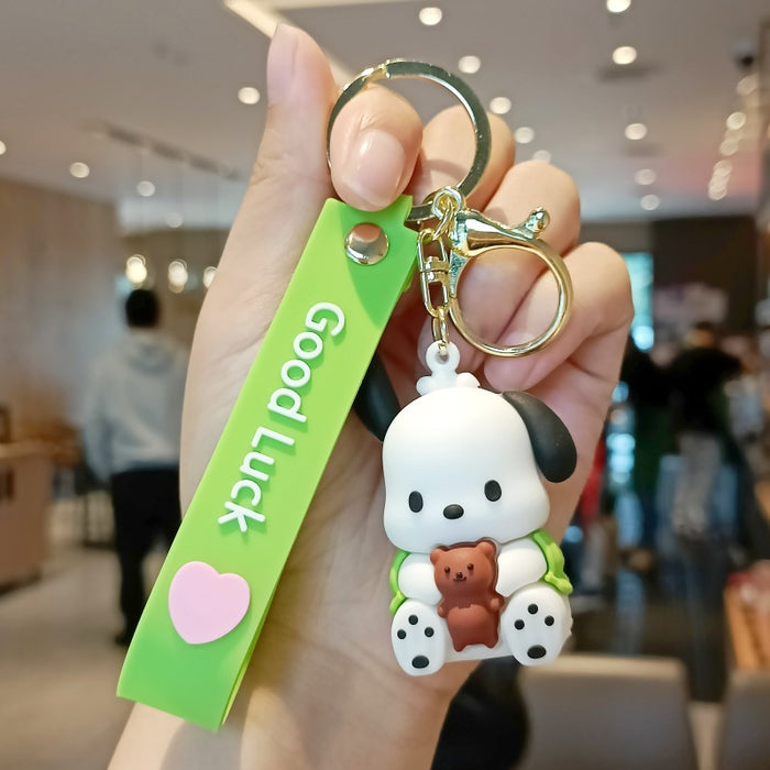 Wholesale Cute 3D Doll Silicone Keychain JDC-KC-MingT149