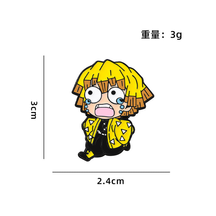 Wholesale Anime surrounding badge metal zinc alloy oil drop cute small gift brooch