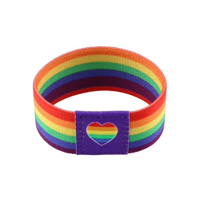 Wholesale 10pcs Selling Rainbow Sports Elastic Wristband Washable Elastic Bracelet