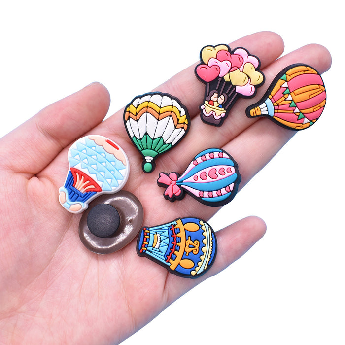 Wholesale Random 100pcs PVC Hot Air Balloon Hole Shoe Buckle DIY Accessories JDC-SC-RYY025