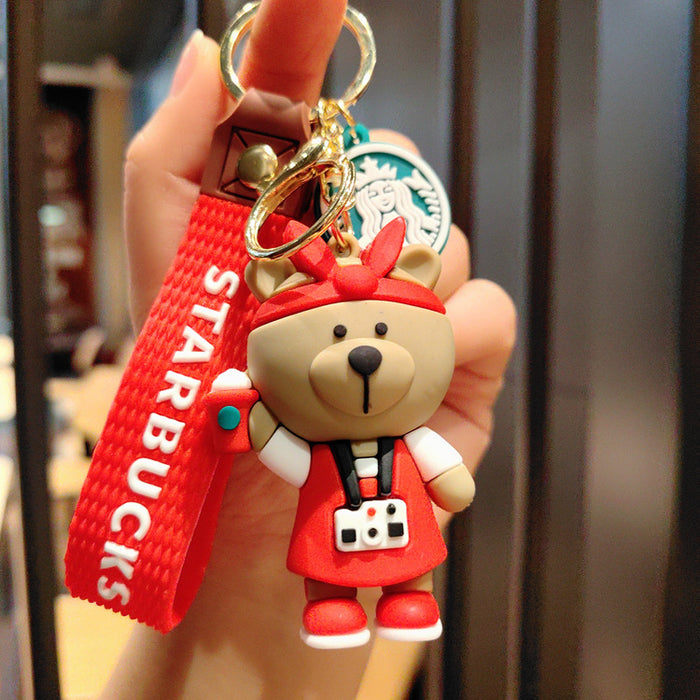 Wholesale PVC Cartoon Doll Keychain JDC-KC-Aile001