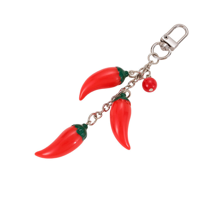 Wholesale Country Style Fruit Acrylic Keychain Pendant - Cute Fashion Accessory