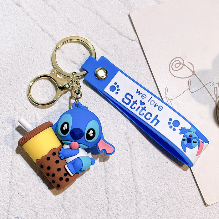Wholesale cute doll  soft rubber pvc car key chain