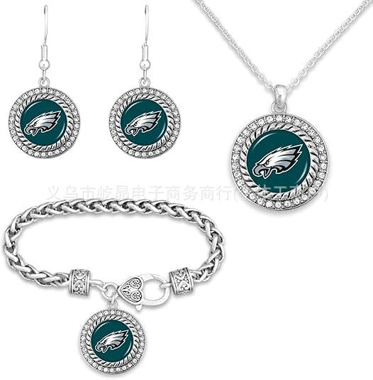 Wholesale Rugby Bracelet Necklace Earring Set