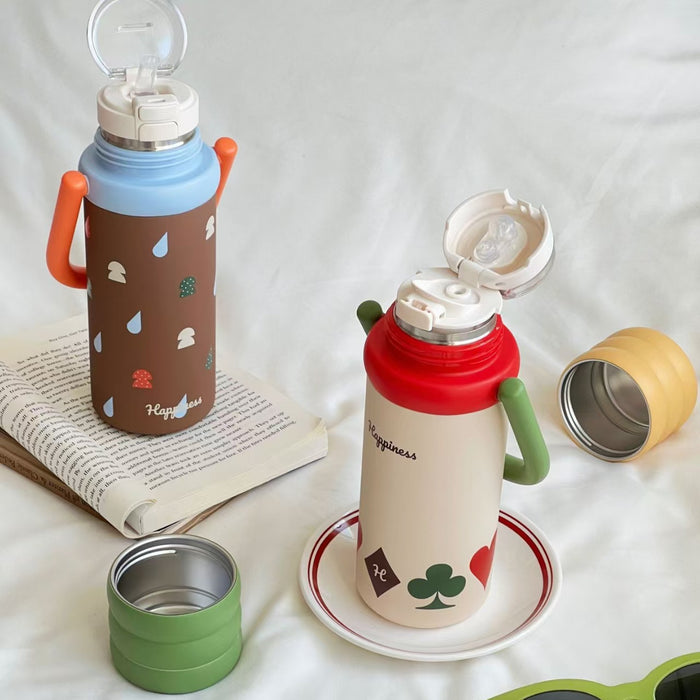 Wholesale Portable insulated water bottle large capacity  with handle perfect for travel