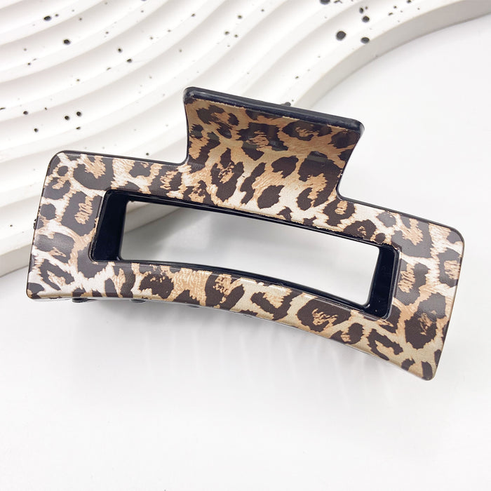 Wholesale Leopard print square claw clip Hair Clips