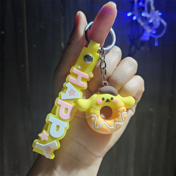 Wholesale  keychain pvc car key chain cute bag pendant ornaments