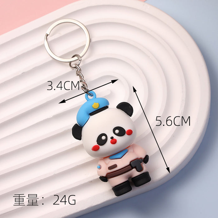 Wholesale  cute panda keychain panda  keychain bag pendant panda doll pendant