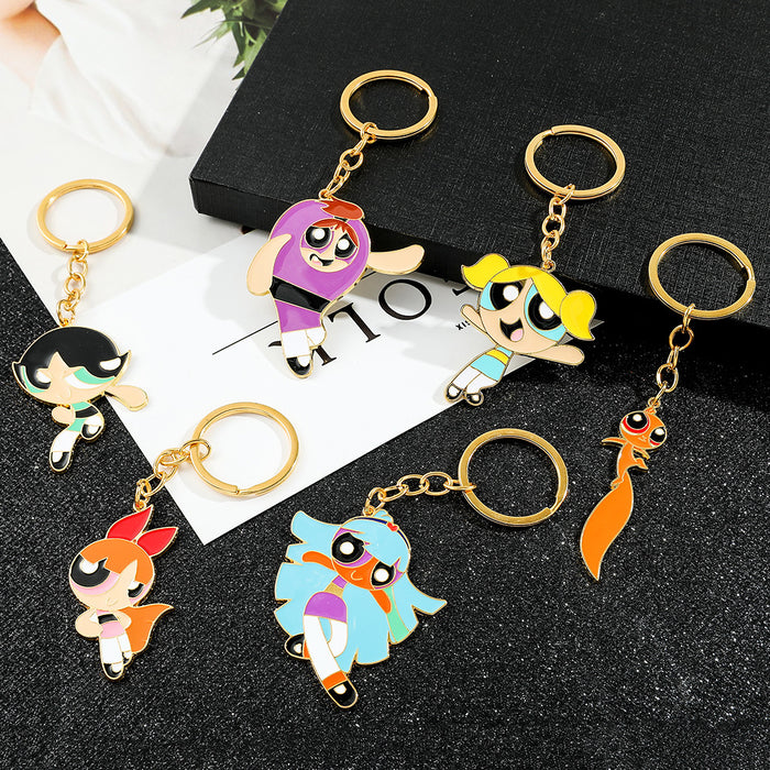 Wholesale Cartoon Zinc Alloy Keychain JDC-KC-BS021