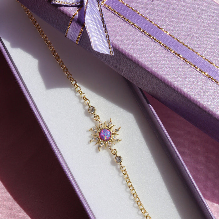 Wholesale Opal Necklace Dopamine  Bracelet Opal Pendant set