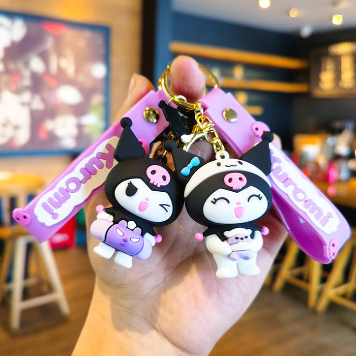 Wholesale  Silicone  Keychain Cartoon Keychain   Car Keychain  Gift Bag Pendant