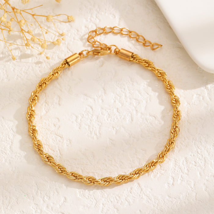 Wholesale Simple Braided Twist Bracelet