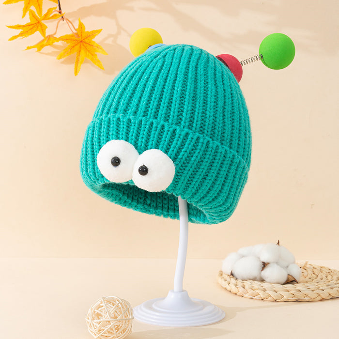 Wholesale Monster Cartoon Big Eyes Autumn and Winter Knitted Beanie JDC-FH-SNa002