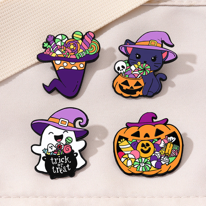 Wholesale  badge ghost candy pin alloy jewelry accessories