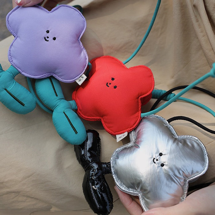 Wholesale Headset Bag Crossbody Coin Purse Mini-mouth Red Envelope  Flower Small Bag