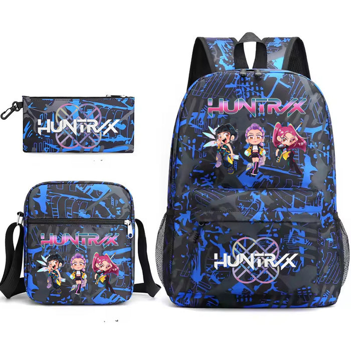 Wholesale Kpop backpack,  anime school bag , lightweight student backpack,  three-piece set