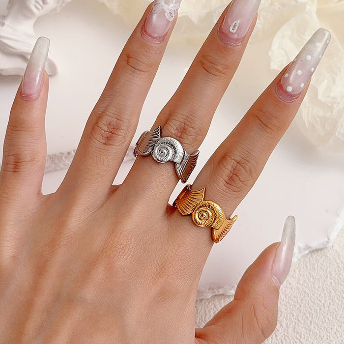 Wholesale Ocean &  Beach Style: Starfish Open Bangle and Floral Stainless Steel Ring