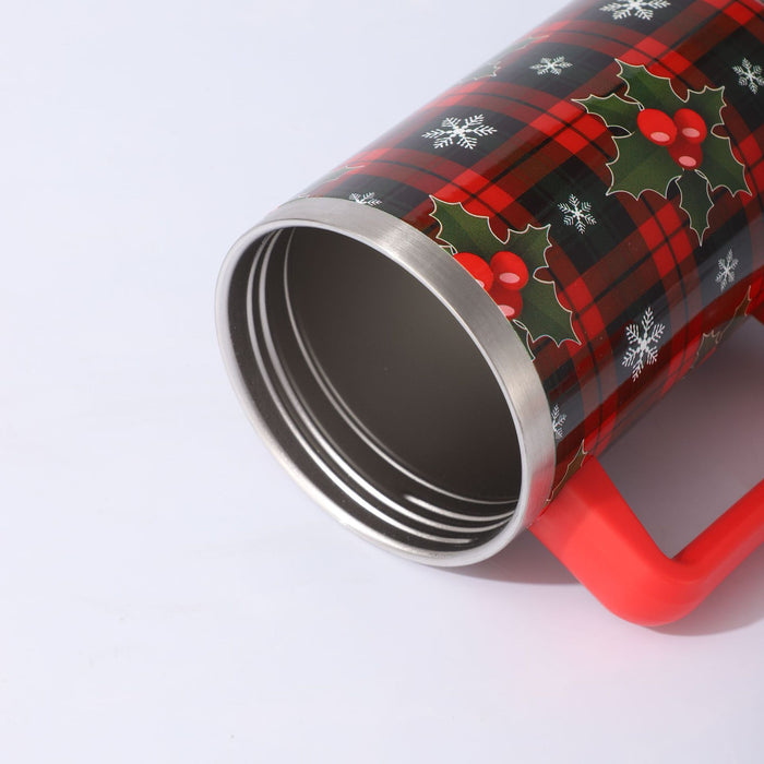 Wholesale Christmas 304 Stainless Steel Insulated Tumbler with Handle Car Cup Gift