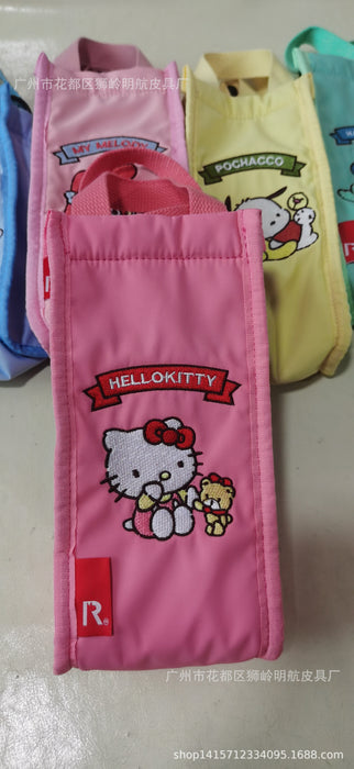 Wholesale New Dog Handbag Cute Cartoon Water Cup Bag Diagonal Cross Handbag Embroidered Portable Cup Cover Bag
